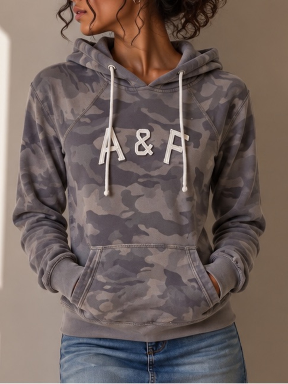 Vintage 2012 Camo Abercrombie & Fitch Hoodie